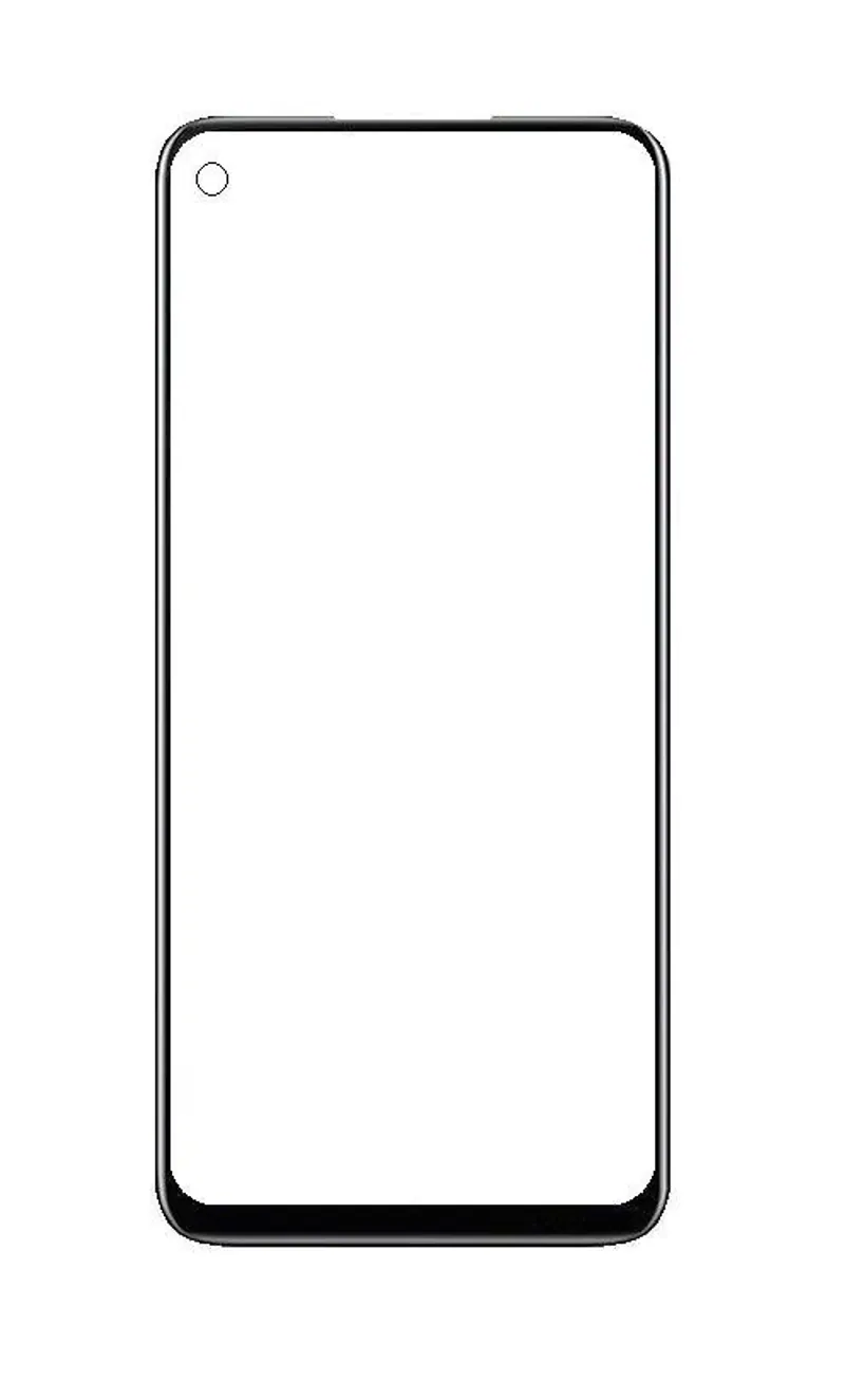 Front Glass for Realme 6s - Black — image 1