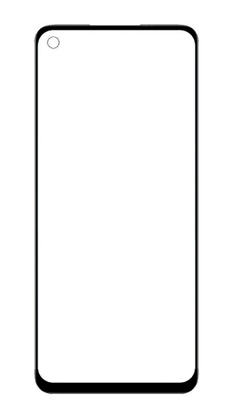 Front Glass for Realme Q3 5G - Black — image 1