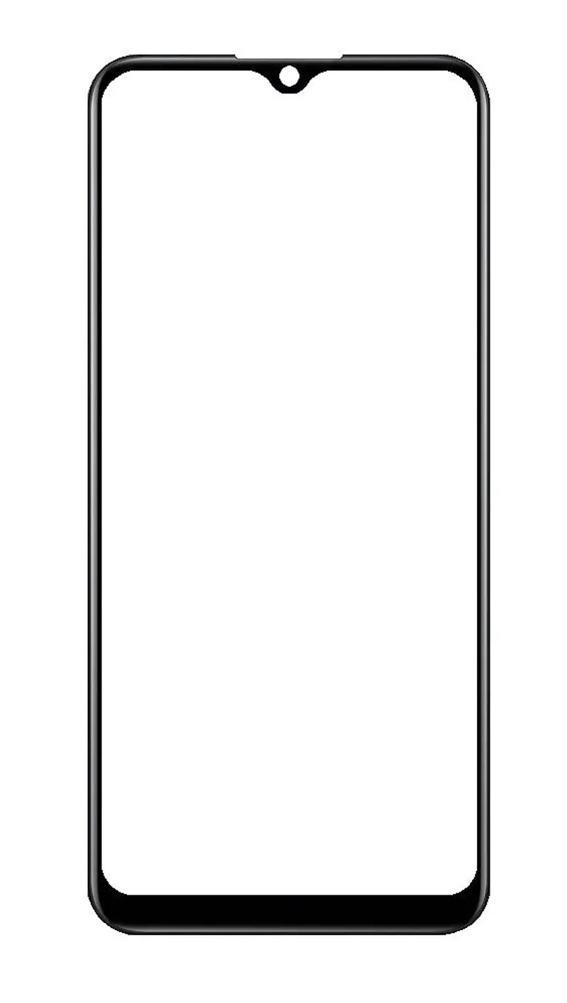 Front Glass for Realme Narzo 50i - Black — image 1