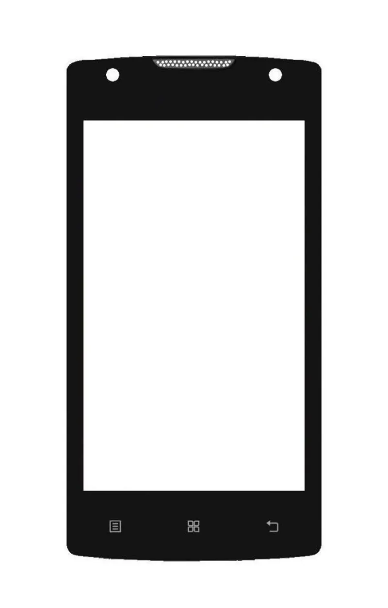 Front Glass for Lenovo Vibe A - Black — image 1