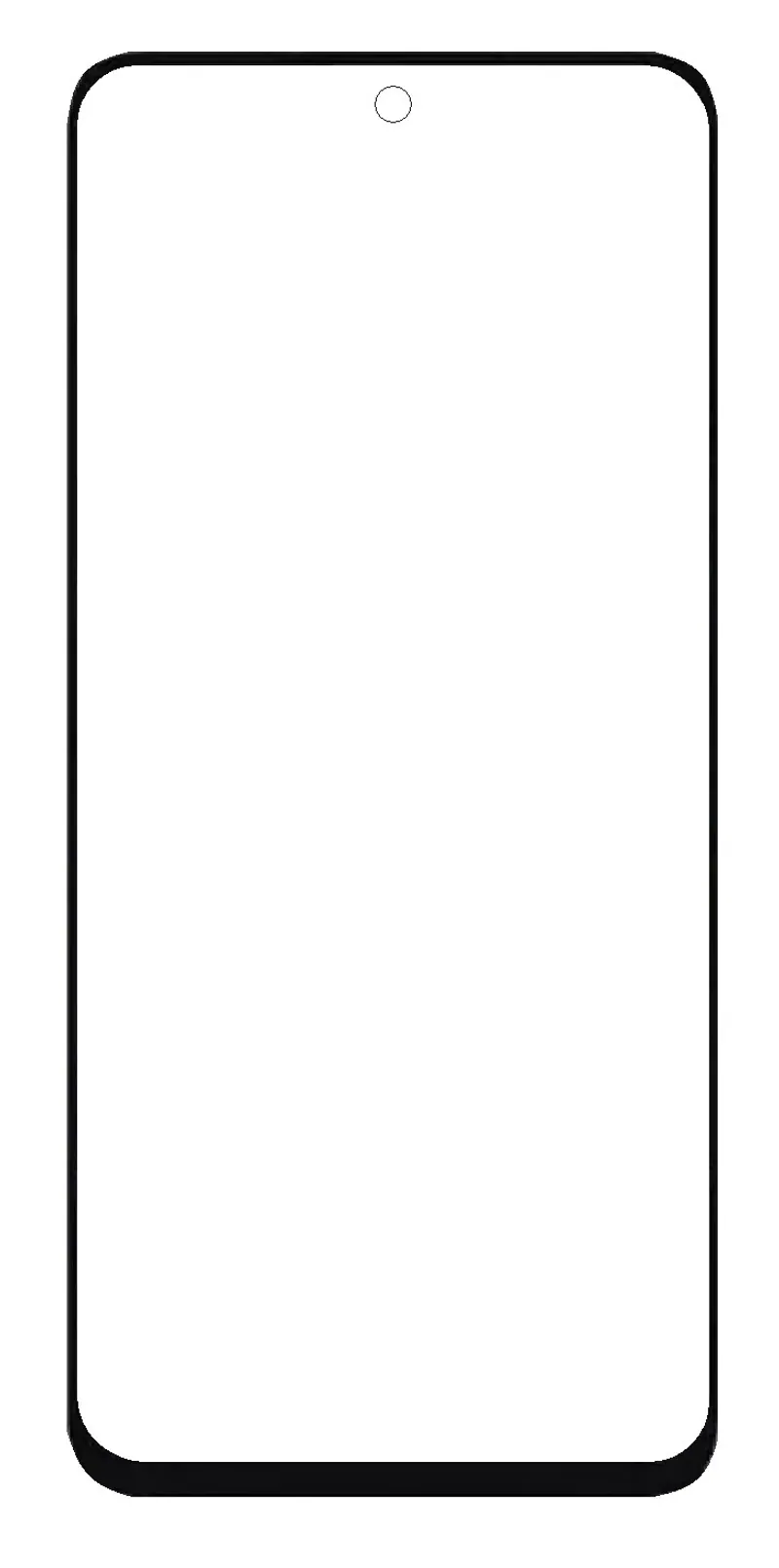 Front Glass for Tecno Spark 30 - Black — image 1