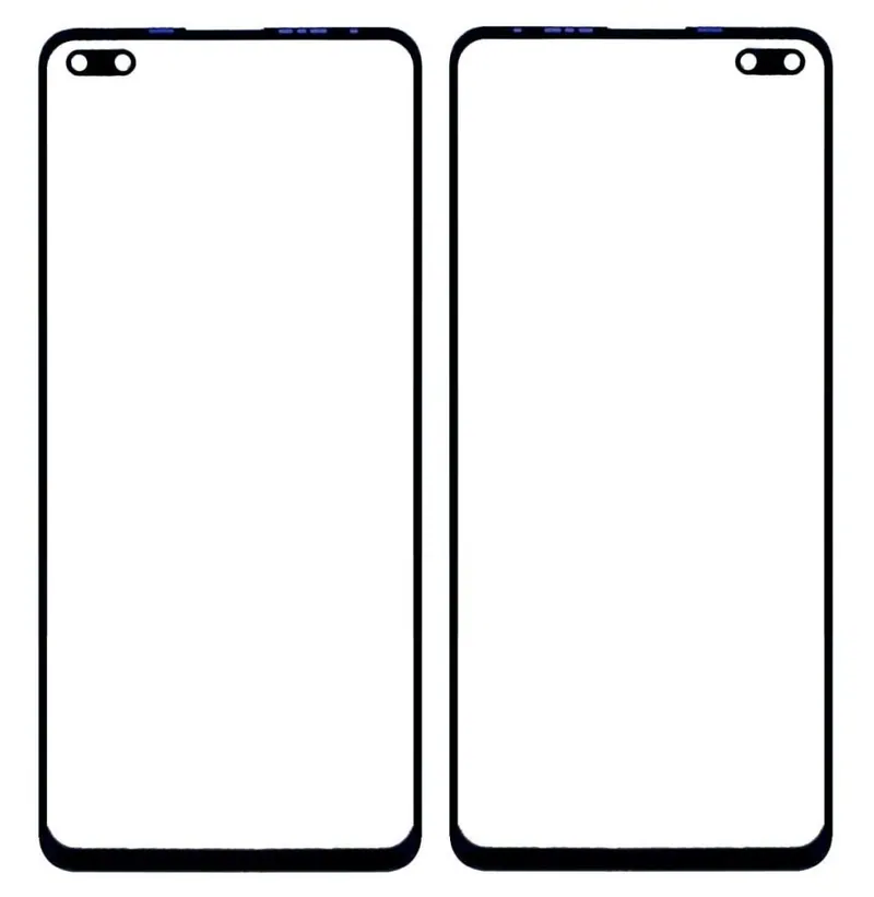 Front Glass for Tecno Camon 16 Premier - Black — image 1