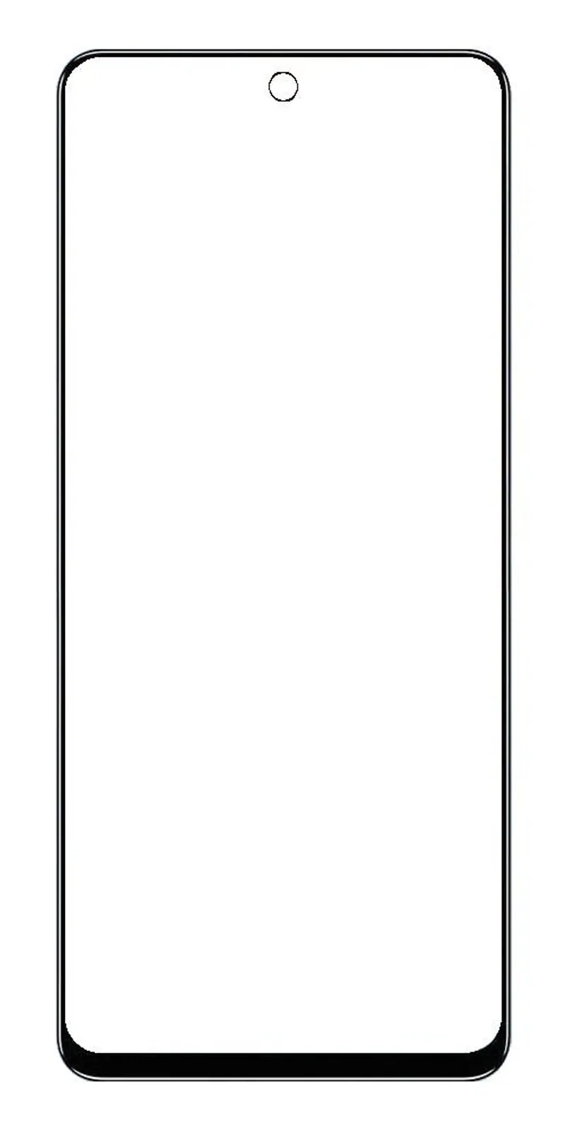 Front Glass for Tecno Camon 19 - Black — image 1