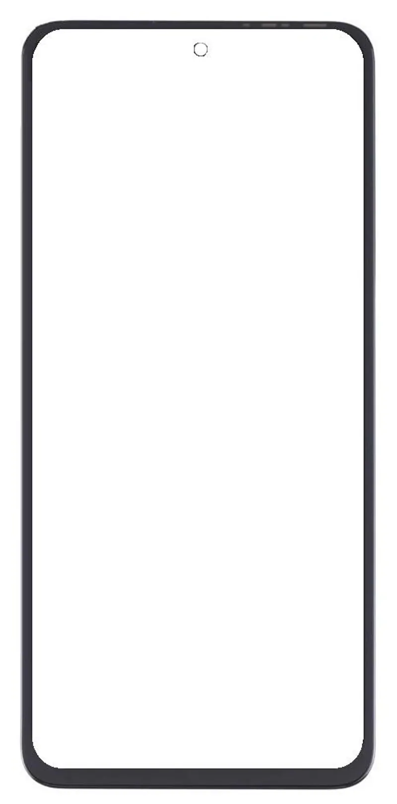 Front Glass for Infinix Zero X Pro - Black — image 1