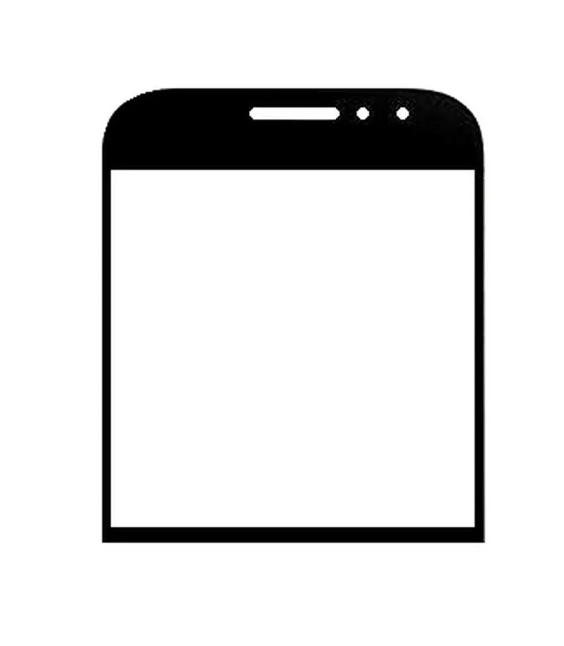Front Glass for BlackBerry Classic Non Camera - Black — image 1