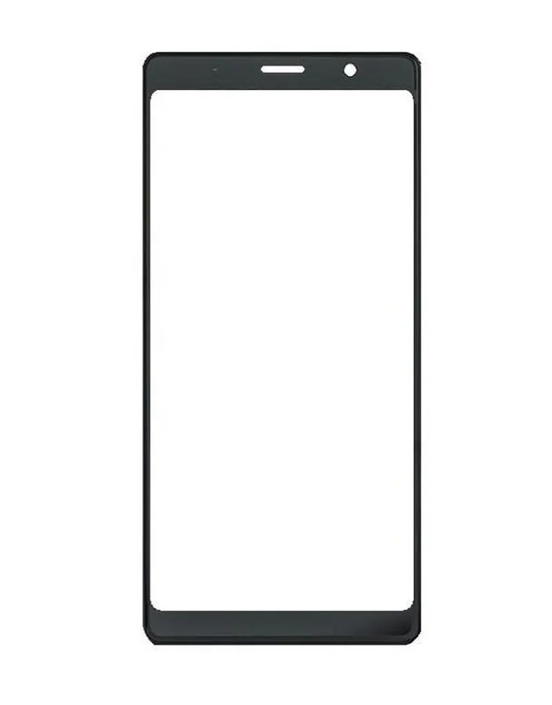 Front Glass for BlackBerry Evolve - Black — image 1
