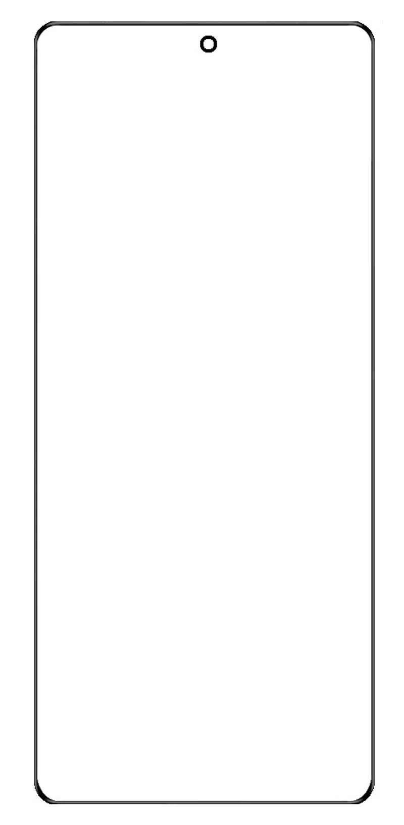 Front Glass for ZTE Nubia Fold - Black — image 1