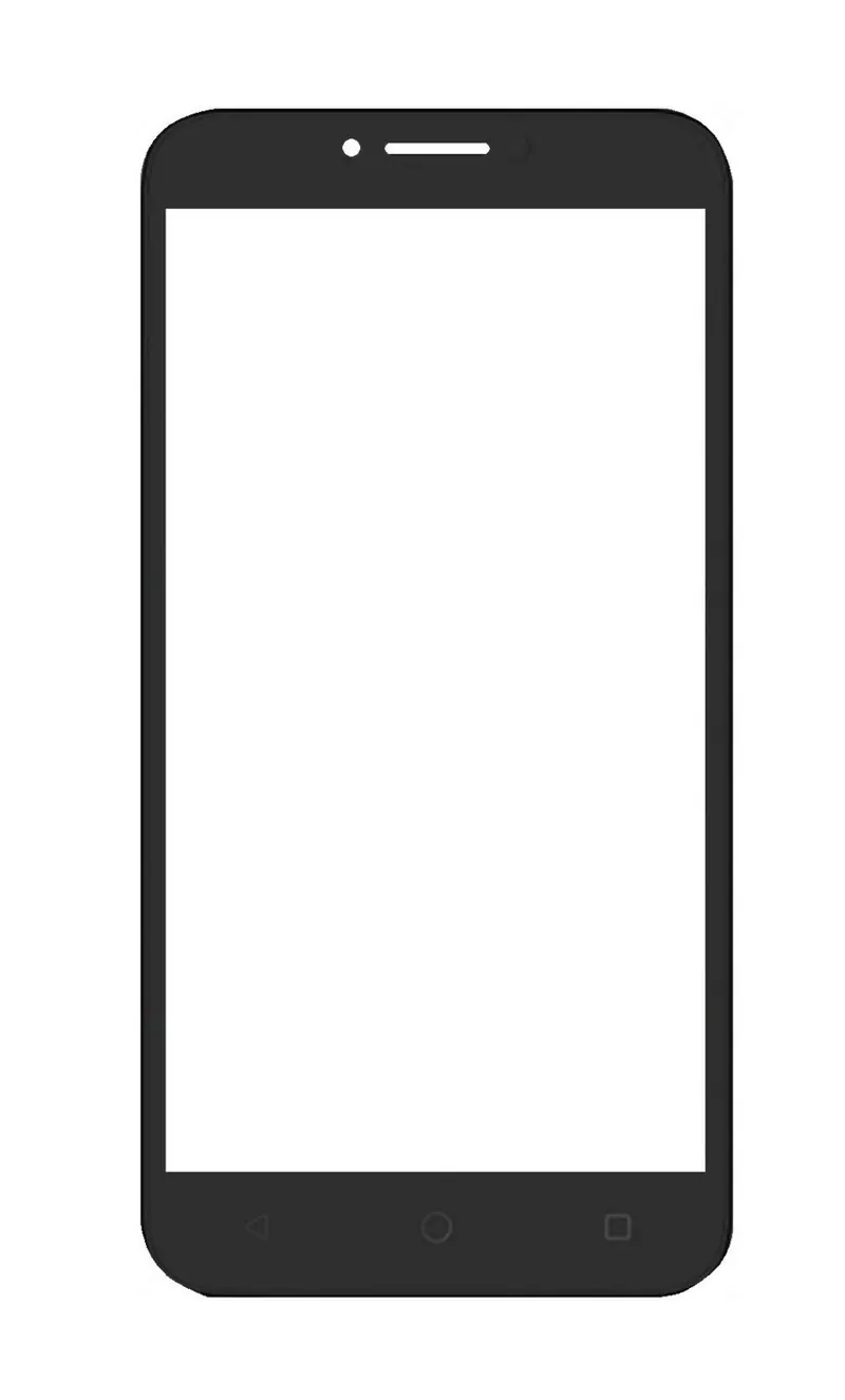 Front Glass for Alcatel Tetra - Black — image 1