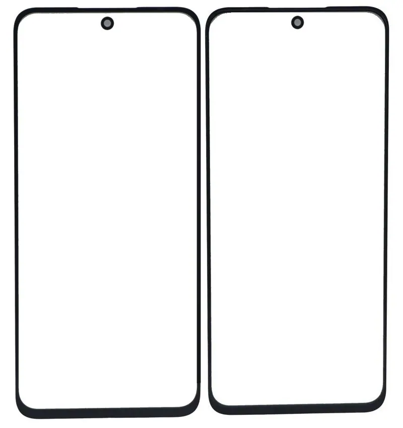 Front Glass for Xiaomi Poco M6 Pro 5G - Black — image 1