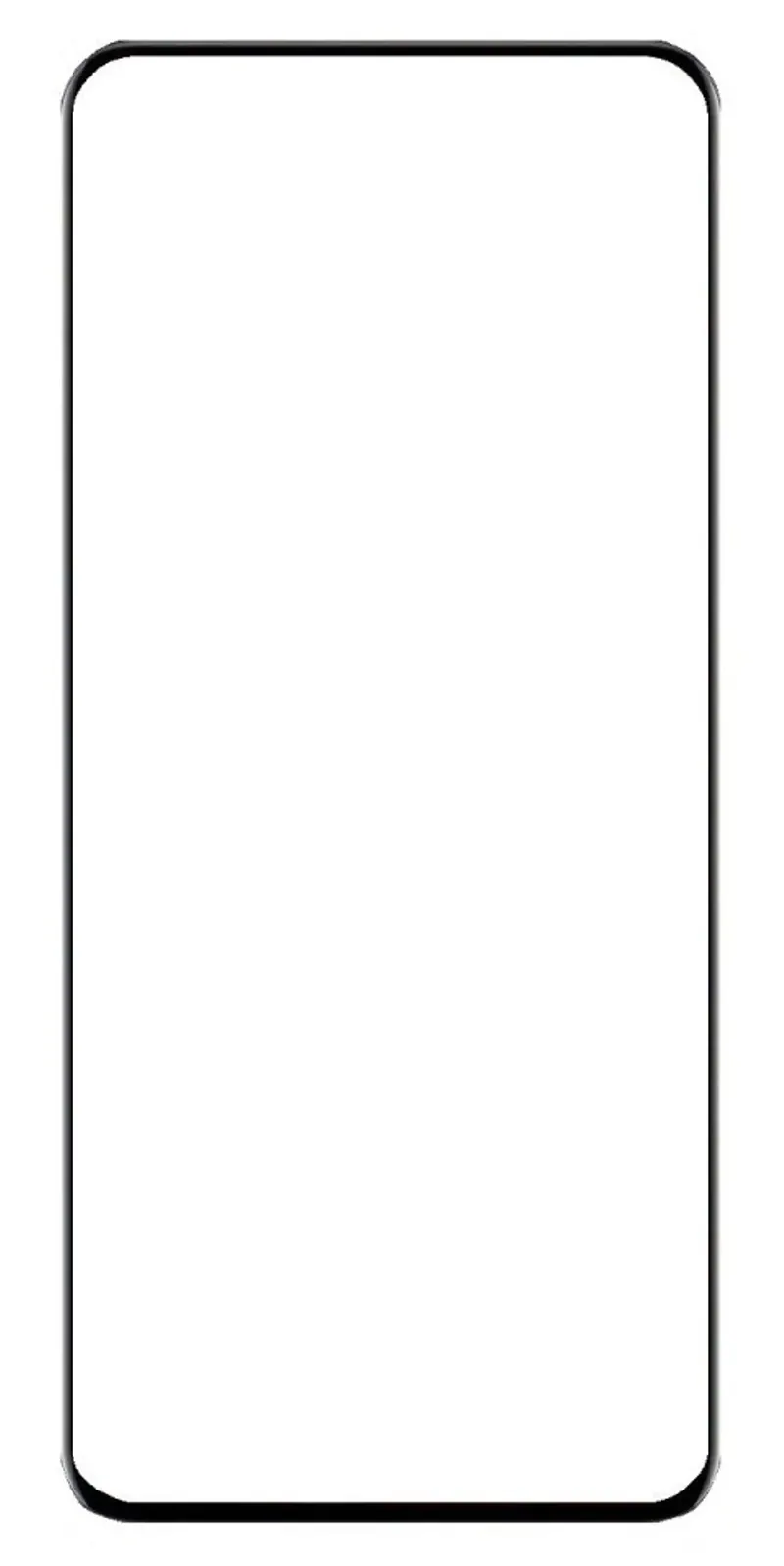 Front Glass for ZTE Axon 20 4G - Black — image 1