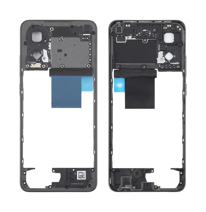 For OPPO A78 4G Original Middle Frame Bezel Plate (Black) — image 1