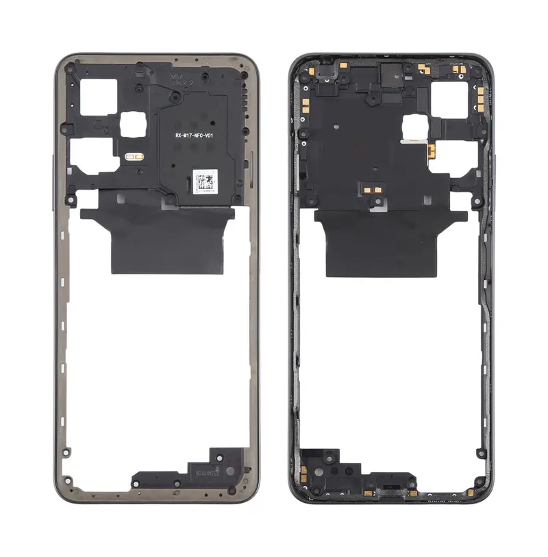 For Xiaomi Redmi Note 12 5G Original Middle Frame Bezel Plate (Black) — image 1