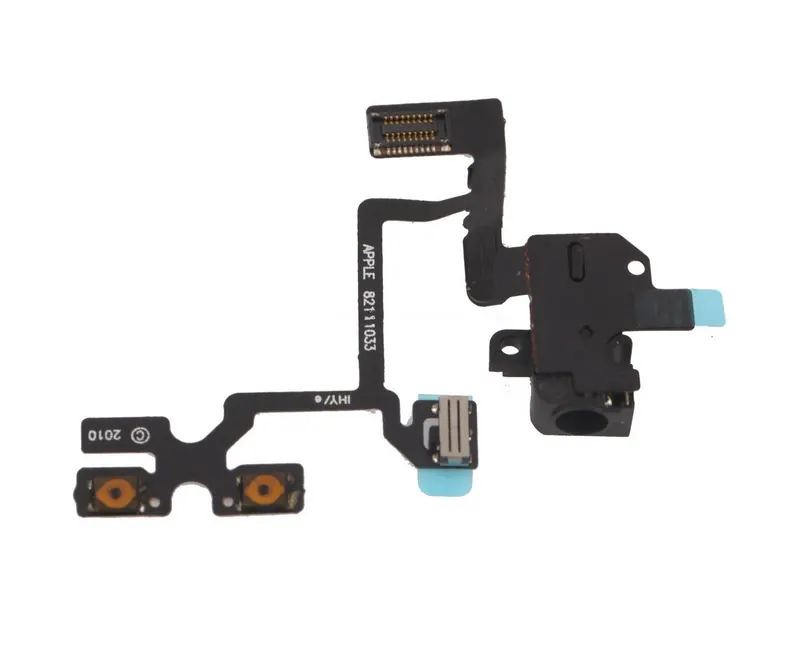 Original Headphone Audio Jack Ribbon Flex Cable for iPhone 4 (Black) — image 1