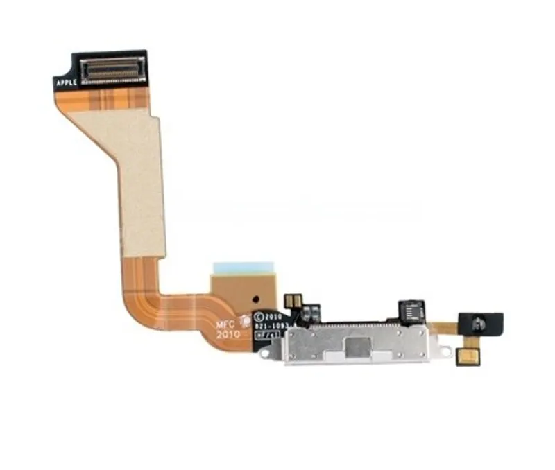 Original Tail Connector Charger Flex Cable for iPhone 4(White) — image 1