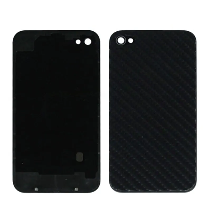 Carbon Style Back Cover for iPhone 4(Black) — image 1