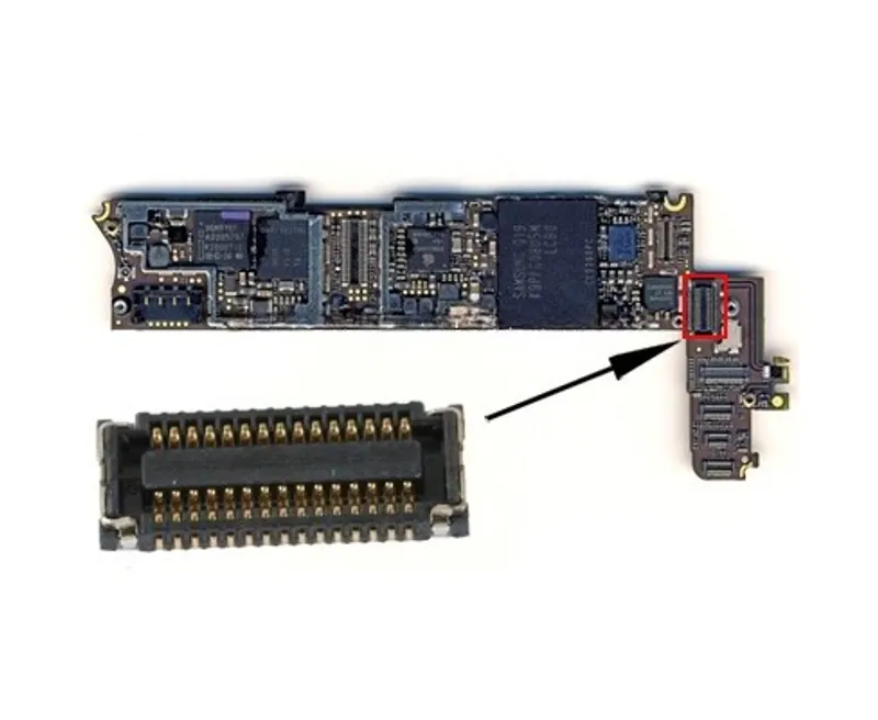 Touch Panel Digitizer FPC Flex Contactor Plug for iPhone 4 — image 1