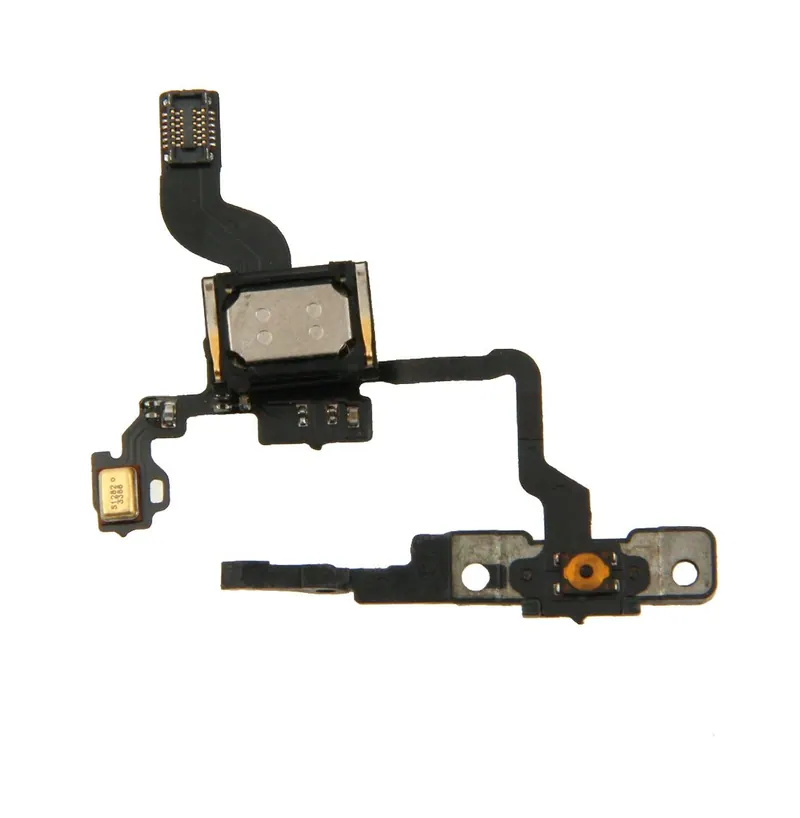 Original Sensor Flex Cable + Switch Flex Cable + Earpiece Speaker + Switch Frame for iPhone 4 — image 1