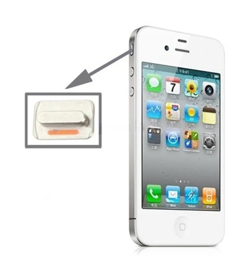 High Quality Mute Switch Button Key for iPhone 4S — image 1