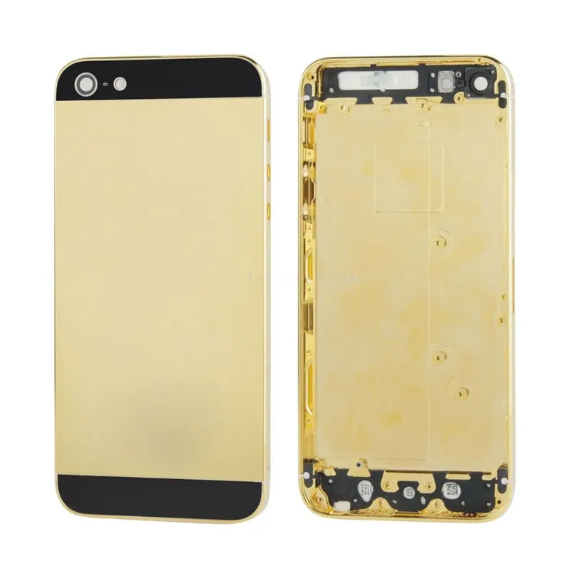 Full Housing Copper Back Cover for iPhone 5(Black) — image 1