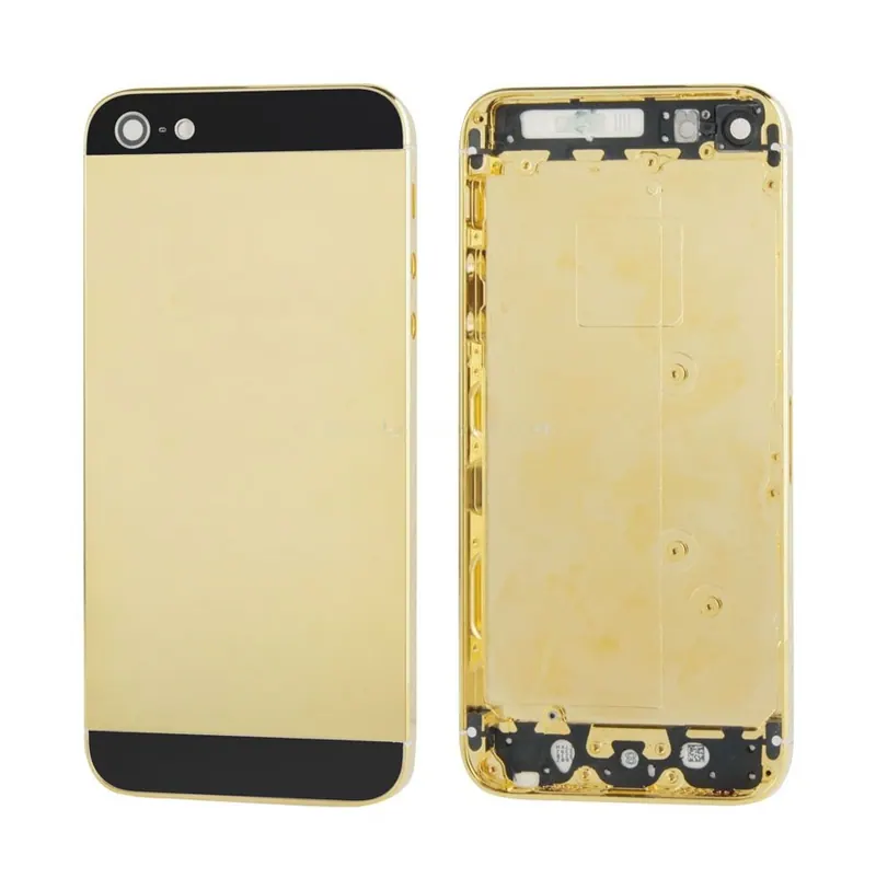 Full Housing Aluminum Back Cover for iPhone 5(Black) — image 1