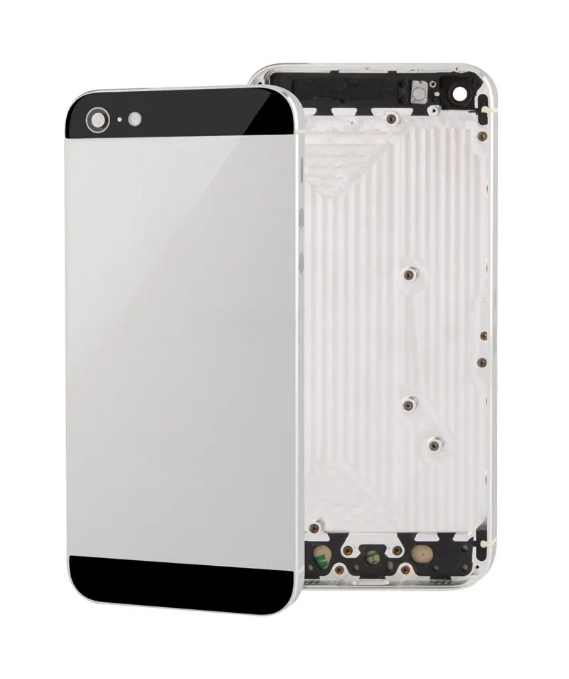 Full Housing Alloy Back Cover for iPhone 5(Silver) — image 1