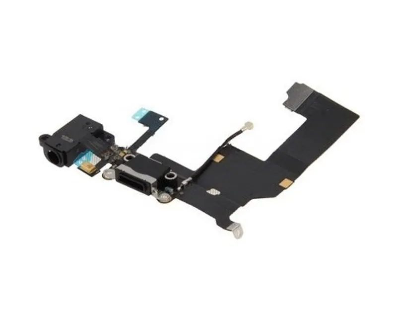 Original Tail Connector Charger Flex Cable + Headphone Audio Jack Ribbon Flex Cable for iPhone 5(Black) — image 1