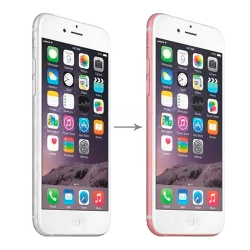4.7 inch Metal Battery Back Cover + Side Key for iPhone 6 — image 1