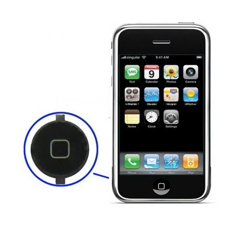 OEM Version Home Button for iPhone(Black) — image 1