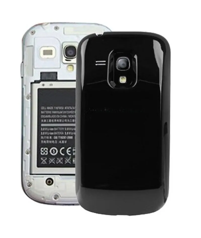 For Galaxy SIII mini / i8190 Mobile Phone Cover Back Door (Black) — image 1