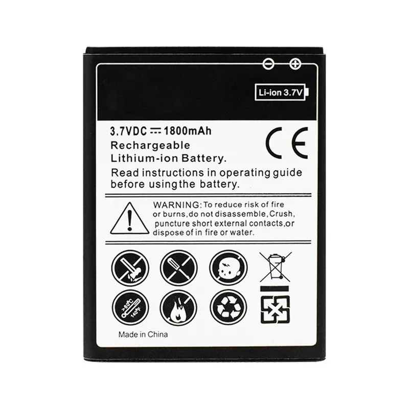 For Galaxy S2 / i9100 1800mAh Rechargeable Li-ion Battery — image 1