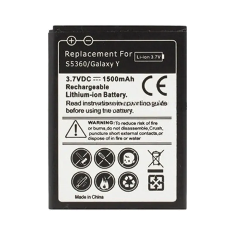 1500mAh Replacement Battery for Galaxy Y / S5360 — image 1