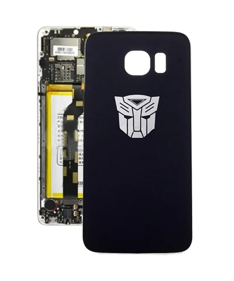 For Galaxy S6 Trans Formers Pattern Battery Back Cover (Black) — image 1