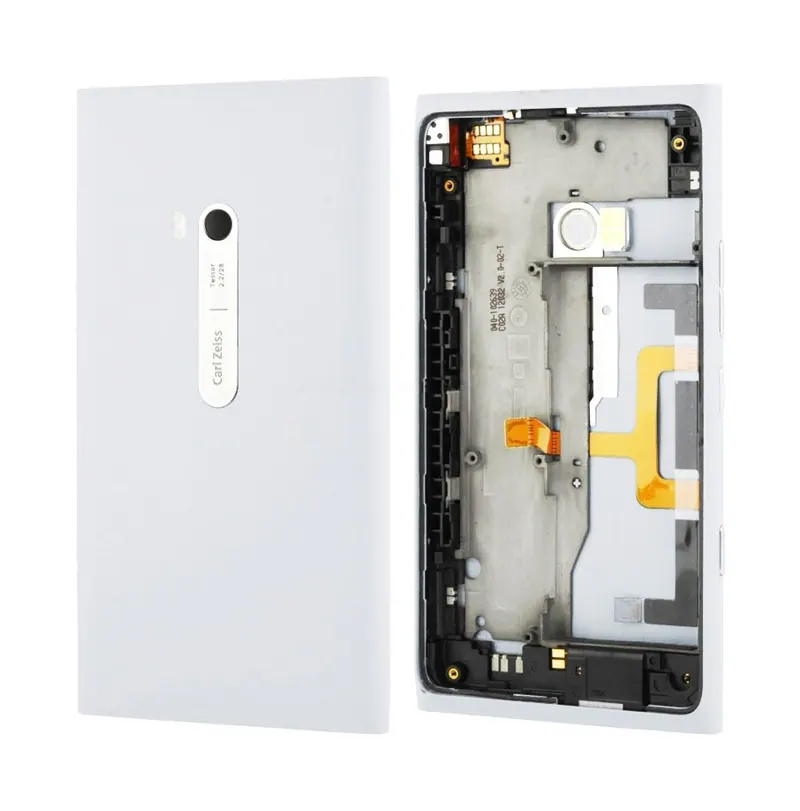 High Quality Housing Battery Back Cover With Side Button Flex Cable for Nokia Lumia 900(White) — image 1