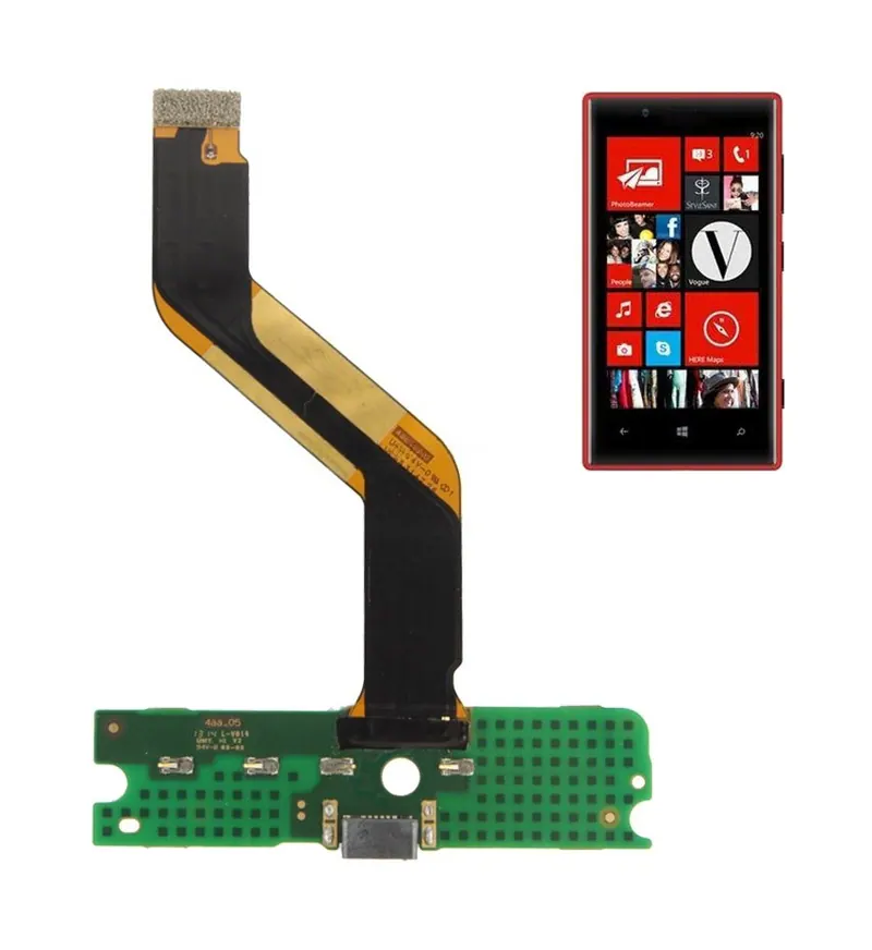 High Quality Tail Plug Flex Cable for Nokia 720(Magenta) — image 1