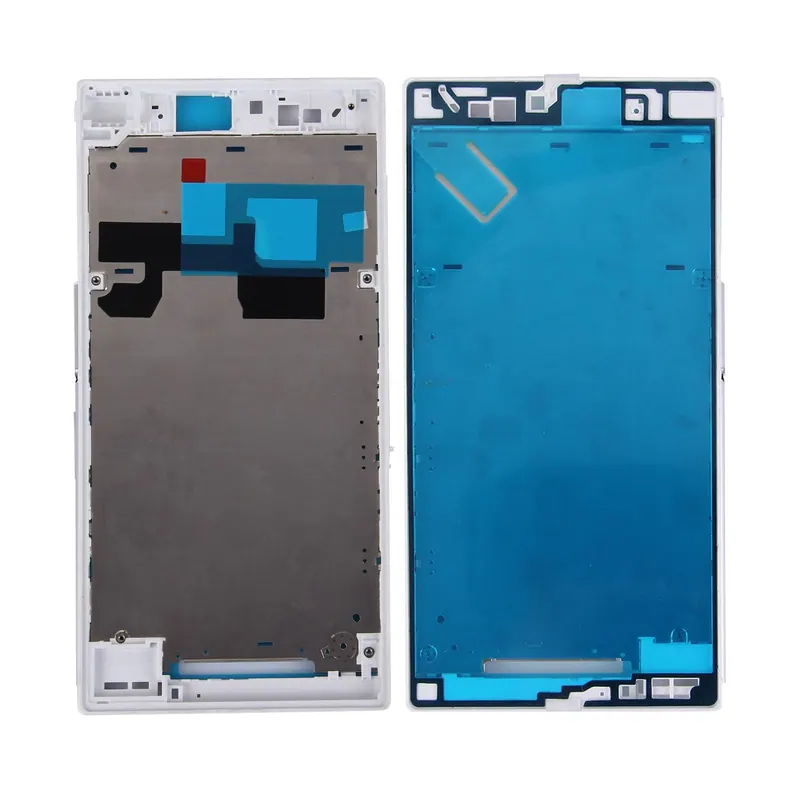 Front Housing LCD Frame Bezel Plate for Sony Xperia Z Ultra / XL39h / C6802(White) — image 1
