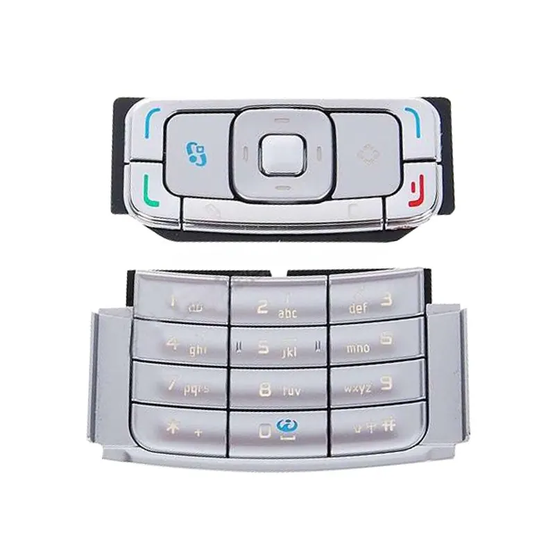 Mobile Phone Keypads Housing with Menu Buttons / Press Keys for Nokia N95(Silver) — image 1