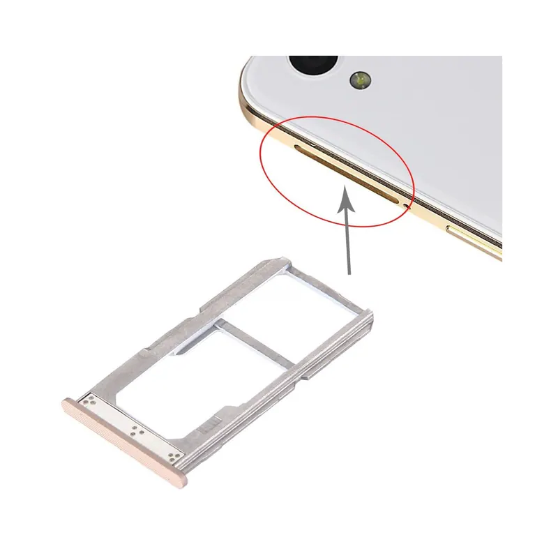 For OnePlus X SIM + SIM / SD Card Tray (Gold) — image 1