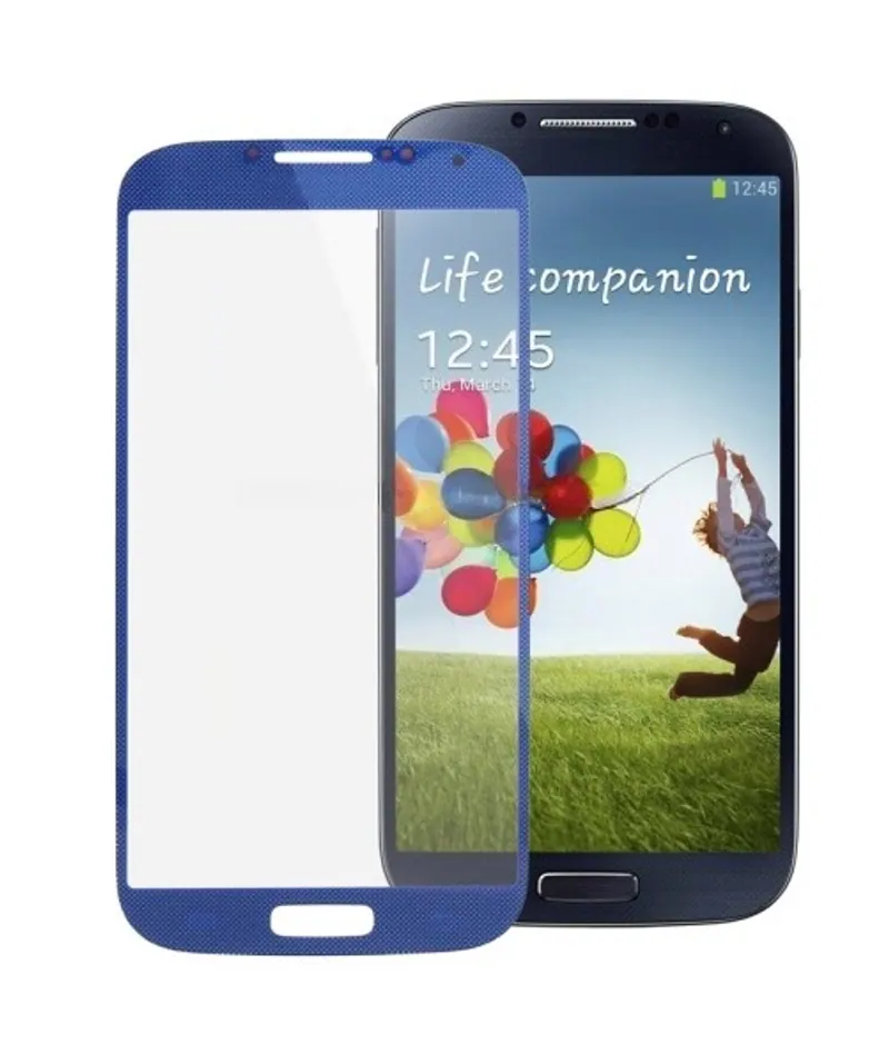 For Galaxy S IV / i9500 Original Front Screen Outer Glass Lens(Blue) — image 1