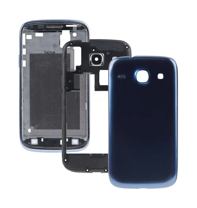 For Galaxy Dous / i8262D Full Housing Faceplate Cover (Blue) — image 1