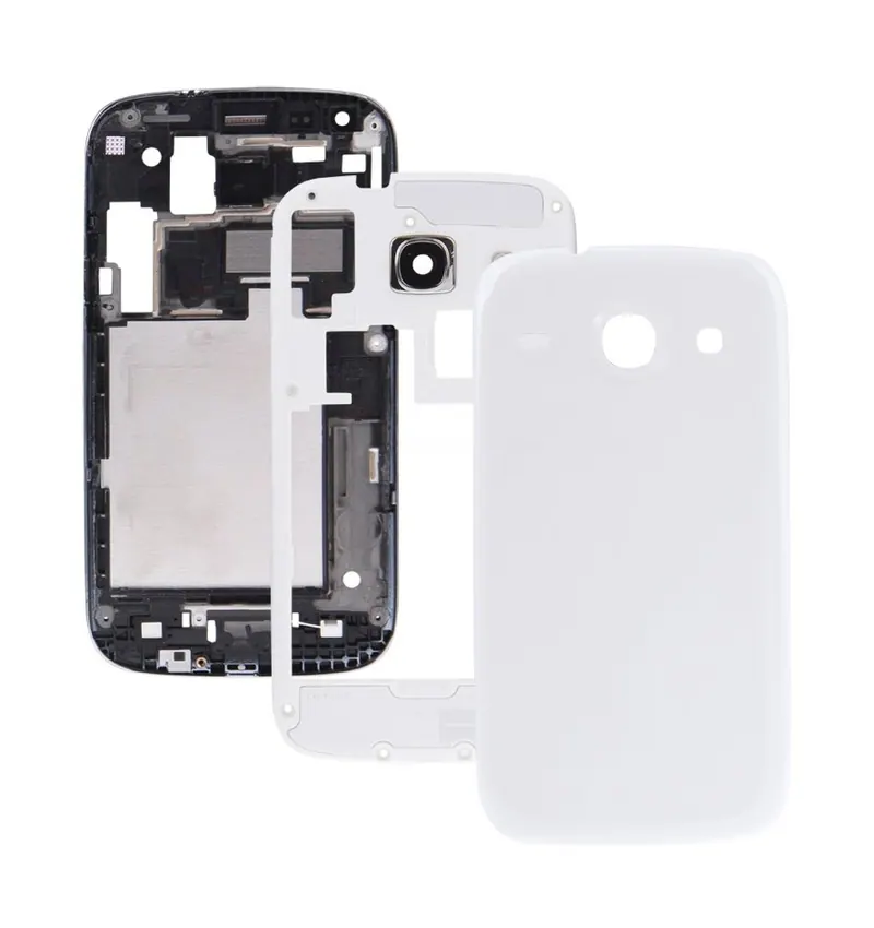 For Galaxy Dous / i8262D Full Housing Faceplate Cover (White) — image 1