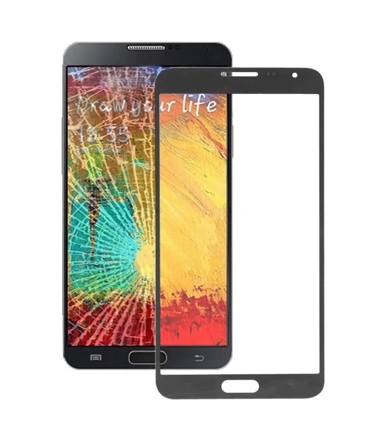 For Galaxy Note 3 Neo / N7505 Front Screen Outer Glass Lens (Grey) — image 1