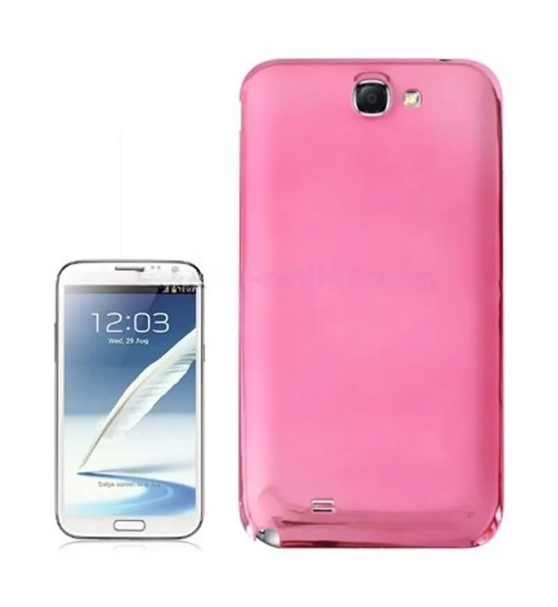 For Galaxy Note II / N7100 Plating Plastic Battery Cover (Magenta) — image 1