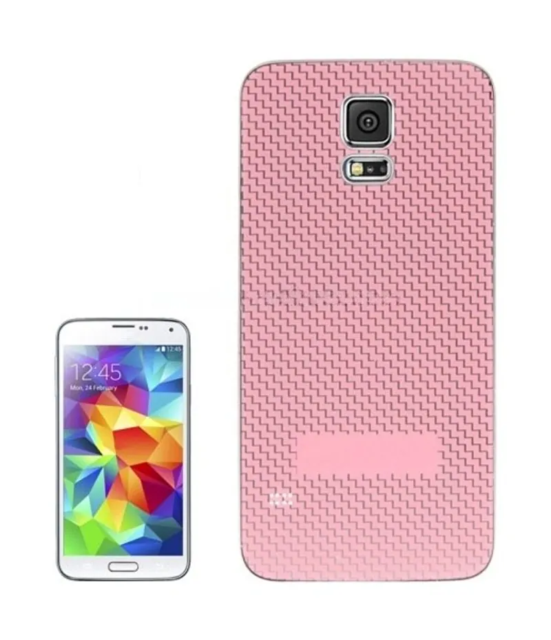 For Galaxy S5 \ G900 Wave Patterns Back Cover (Pink) — image 1