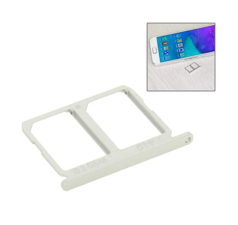 For Galaxy S6 2 SIM Card Tray (Silver) — image 1