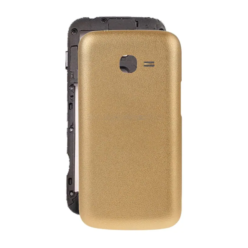 For Galaxy Ace 3 / S7272 Skin Texture Back Housing Cover (Gold) — image 1