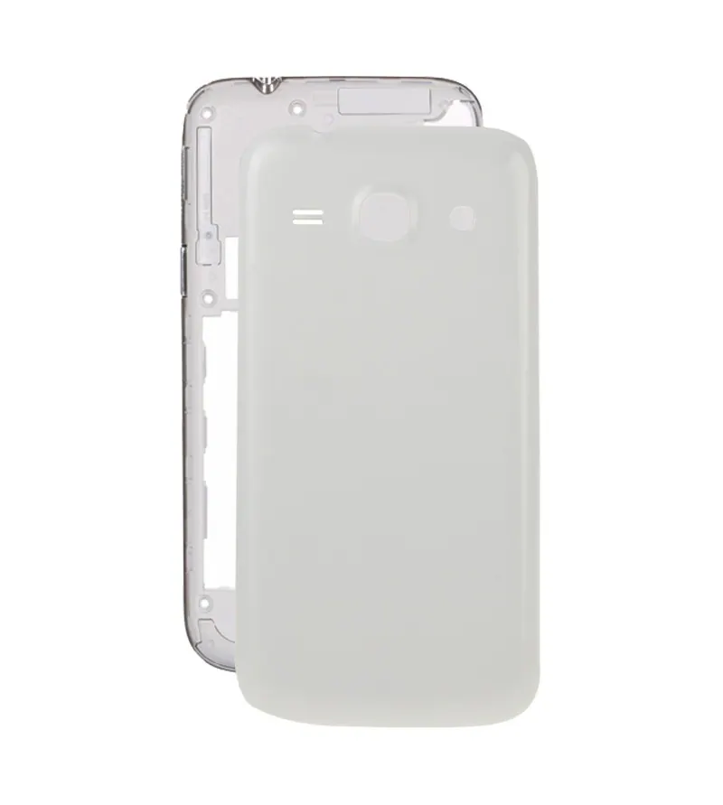 For Galaxy Core Plus / G350 Plaid Texture Back Housing Cover (White) — image 1