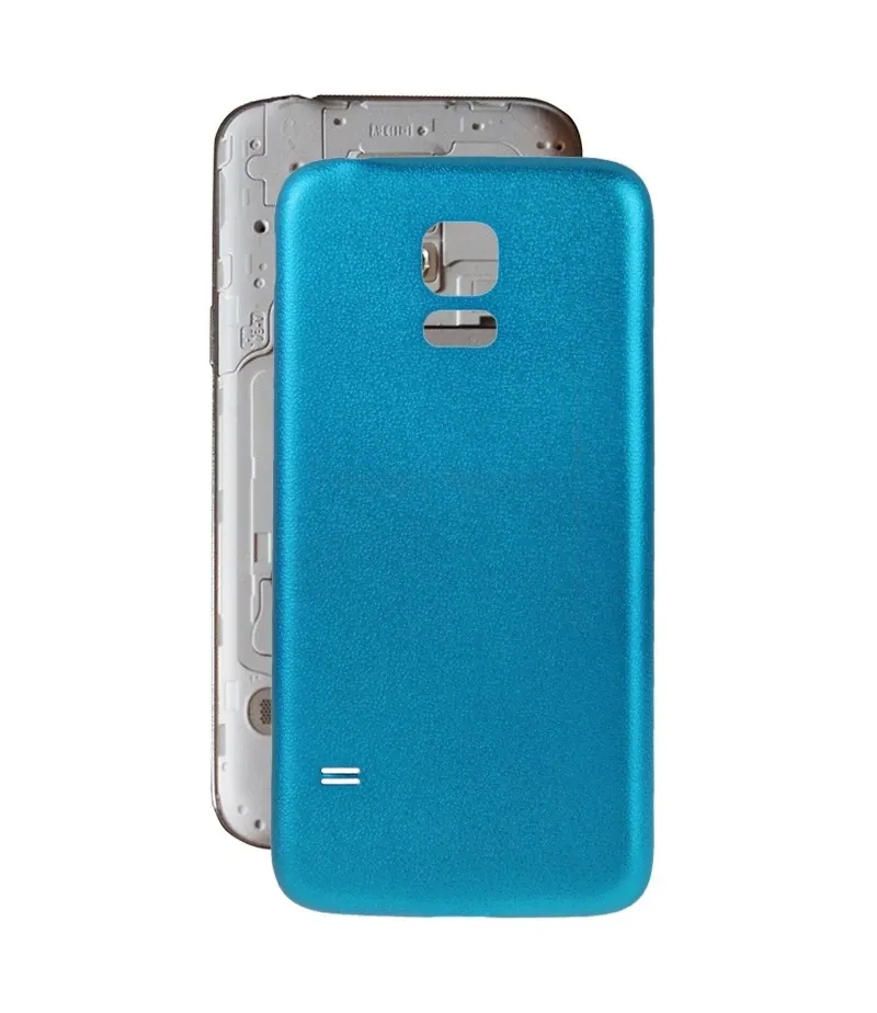 For Galaxy S5 Mini / G800 Skin Texture Back Housing Cover (Blue) — image 1