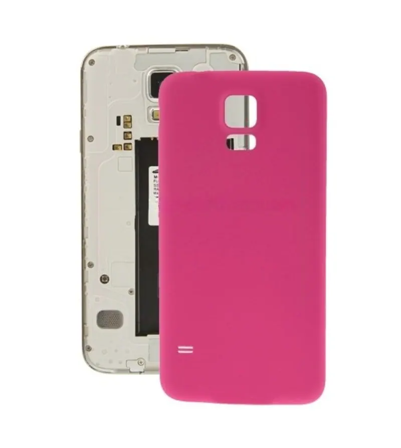 For Galaxy S5 / G900 Anti-scratch Plastic Battery Cover (Magenta) — image 1
