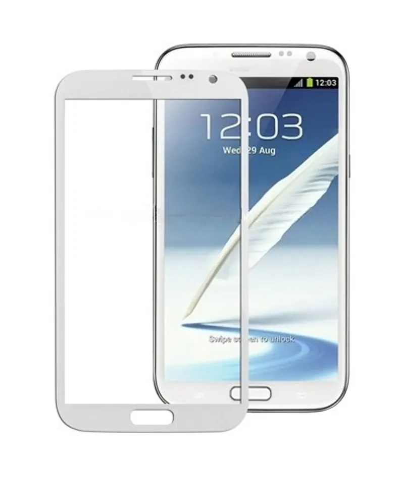 For Galaxy Note II / N7100 Original Front Screen Outer Glass Lens (White) — image 1