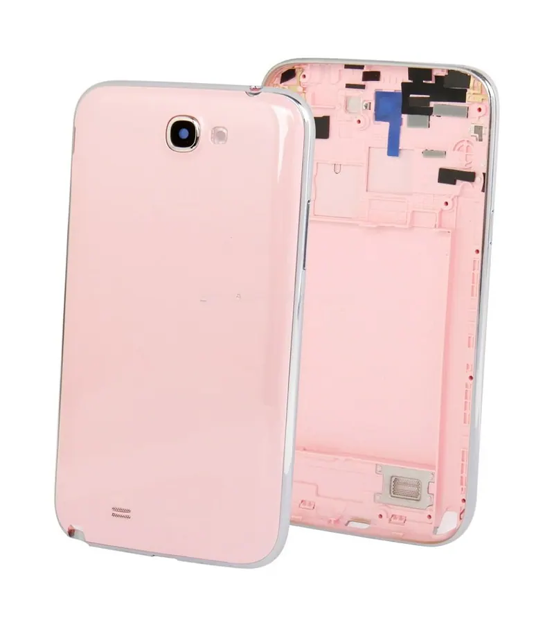 For Galaxy Note II / N7100 Original Full Housing Chassis with Back Cover + Volume Button (Pink) — image 1